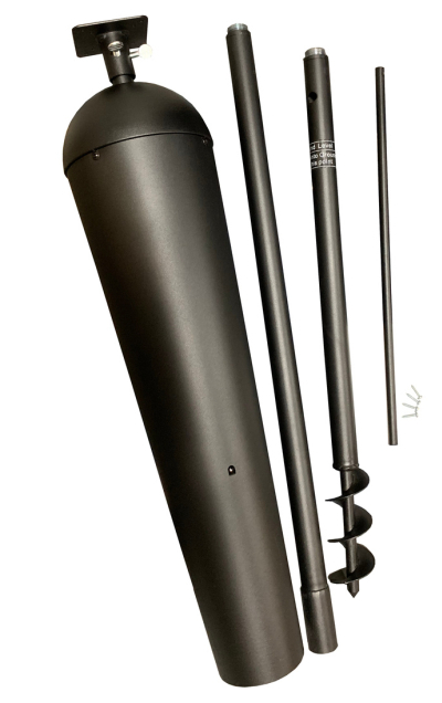 Universal Pole Kit with Squirrel Stopper Baffle For Heavy Birdhouses and Bird Feeders